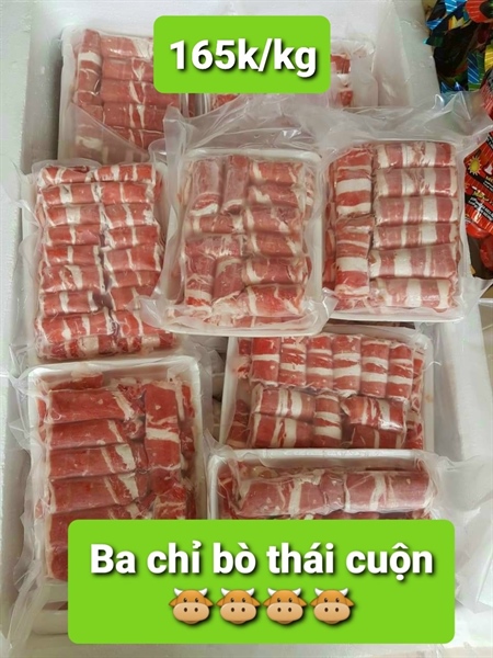 Ba chỉ bò cuộn - Thực Phẩm Đông Lạnh Khánh Hà - Công Ty TNHH Thực Phẩm Khánh Hà